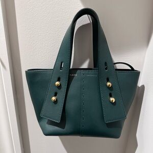 Frame Les Second Teal Mini Bag with Gold Accents
